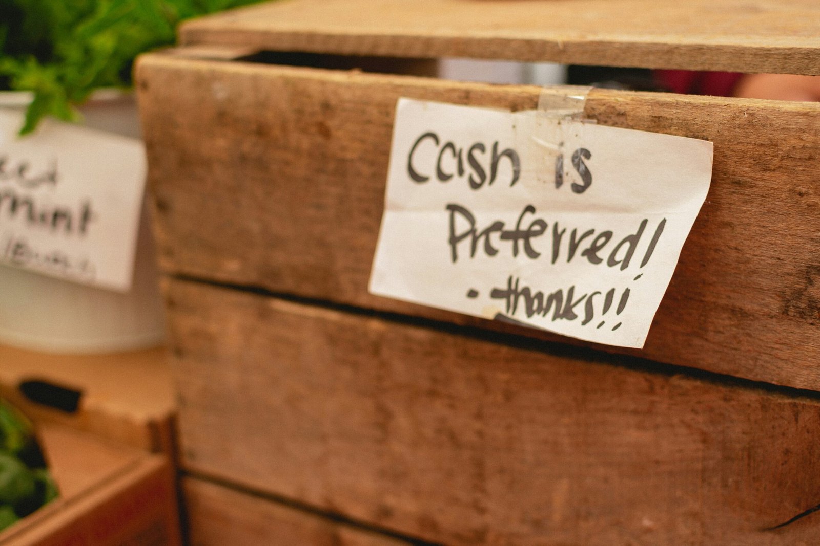 Cash is preferred written on a box (showing cash isa rates in the summer)